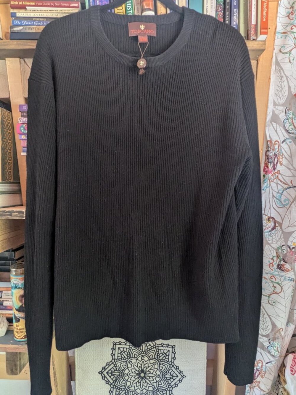Toscano Crew Neck Sweater Black L